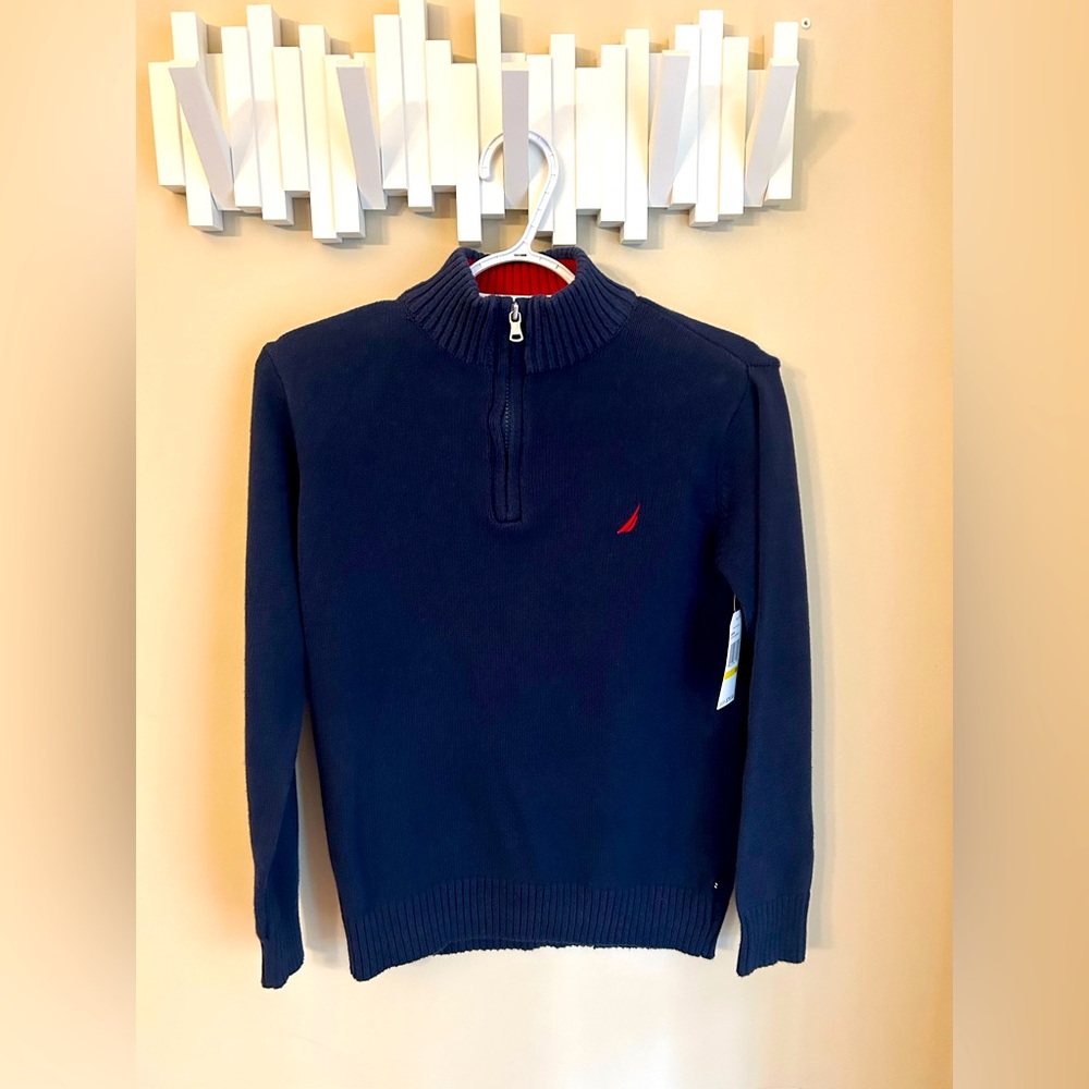 ⭐️REDUCED⭐️ NWT ~ Nautica 1/4 Zip Sweater (Boys Medium)